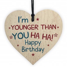 Novelty Birthday Gift Wood Hanging Heart Plaque Friendship Sign