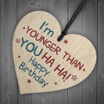 Novelty Birthday Gift Wood Hanging Heart Plaque Friendship Sign