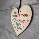 Novelty Birthday Gift Wood Hanging Heart Plaque Friendship Sign