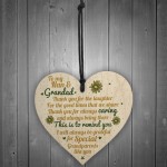 Grandparents Gifts Grandad Grandpa Grandma Nan Wooden Heart