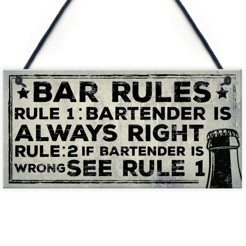 Always Right Bartender FUNNY Pub Landlord Alcohol Beer Gift 