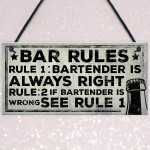 Always Right Bartender FUNNY Pub Landlord Alcohol Beer Gift 