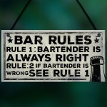 Always Right Bartender FUNNY Pub Landlord Alcohol Beer Gift 