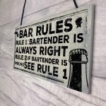 Always Right Bartender FUNNY Pub Landlord Alcohol Beer Gift 