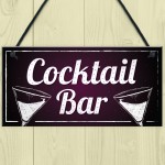 Cocktail Bar Decorations Home Bar Club Man Cave Garden Sign Gift