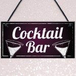 Cocktail Bar Decorations Home Bar Club Man Cave Garden Sign Gift