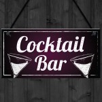 Cocktail Bar Decorations Home Bar Club Man Cave Garden Sign Gift