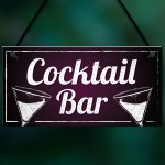 Cocktail Bar Decorations Home Bar Club Man Cave Garden Sign Gift