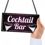 Cocktail Bar Decorations Home Bar Club Man Cave Garden Sign Gift