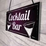 Cocktail Bar Decorations Home Bar Club Man Cave Garden Sign Gift