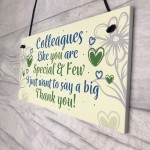 Special And Few Colleagues Plaque FRIEND Thank You Colleague 