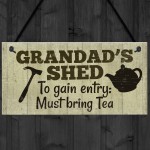 Grandad's Shed Plaque Garden Shed Summer House Sign Dad Gifts