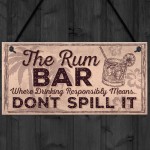 Alcohol Signs For Garden Shed SummerHouse Rum Gift Kitchen Sign