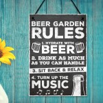 Beer Garden Sign Hanging Wall Pub Garden Shed Plaque Gifts
