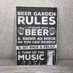 Beer Garden Sign Hanging Wall Pub Garden Shed Plaque Gifts