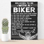 Motorbike Biker Dad Grandad Gifts Plaque Novelty Man Cave Signs