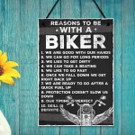 Motorbike Biker Dad Grandad Gifts Plaque Novelty Man Cave Signs