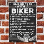 Motorbike Biker Dad Grandad Gifts Plaque Novelty Man Cave Signs