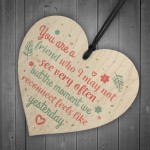 Friendship Best Friend Gift Wood Heart Plaque Birthday Thank You