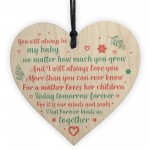 Handmade Wooden Heart Birthday Gift For Daughter Son From Mother