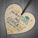 Friendship Gifts Friends Are Like Stars Wood Heart Sign Keepsake