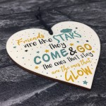 Friendship Gifts Friends Are Like Stars Wood Heart Sign Keepsake