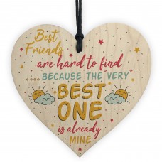 Best FRIEND Christmas Gifts Friendship Gift Wood Heart Thank You