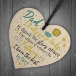 Dad Gifts For Christmas Wooden Heart Dad Daddy GIFT From Son