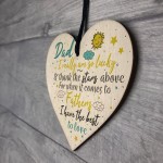 Dad Gifts For Christmas Wooden Heart Dad Daddy GIFT From Son