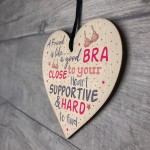 Handmade Friendship Best Friend Gift Wood Heart Thank You Plaque