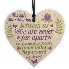 Never Apart Friendship Gift For Women Girls Wood Heart FRIEND