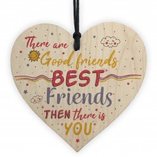 Christmas Gift For Best FRIEND Wood Heart Funny Friendship Gift