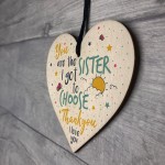 Best FRIEND Sister Gifts Wooden Heart Christmas Friendship Gift