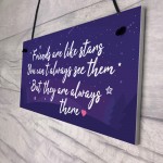 Friendship Gift Friends Are Like Stars Hanging Plaque Birthday