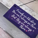 Friendship Gift Friends Are Like Stars Hanging Plaque Birthday