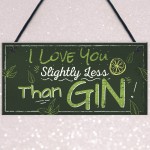 Novelty GIN Friendship Plaque Alcohol Birthday Sign Home Bar