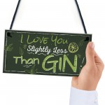 Novelty GIN Friendship Plaque Alcohol Birthday Sign Home Bar