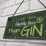 Novelty GIN Friendship Plaque Alcohol Birthday Sign Home Bar
