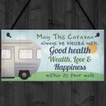 Bless This Caravan Plaque Novelty Camping Camper Sign Mum Gift