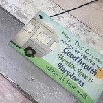 Bless This Caravan Plaque Novelty Camping Camper Sign Mum Gift