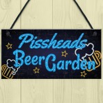 Beer Garden BAR Sign Funny Garden Shed Plaque Pub Man Cave Sign