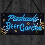 Beer Garden BAR Sign Funny Garden Shed Plaque Pub Man Cave Sign