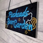 Beer Garden BAR Sign Funny Garden Shed Plaque Pub Man Cave Sign