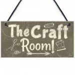 Handmade The Craft Room Home Decor Shabby Chic Hanging Plaque