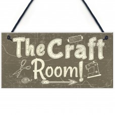 Handmade The Craft Room Home Decor Shabby Chic Hanging Plaque