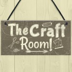 Handmade The Craft Room Home Decor Shabby Chic Hanging Plaque