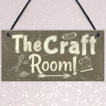 Handmade The Craft Room Home Decor Shabby Chic Hanging Plaque