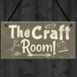 Handmade The Craft Room Home Decor Shabby Chic Hanging Plaque