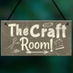 Handmade The Craft Room Home Decor Shabby Chic Hanging Plaque