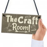 Handmade The Craft Room Home Decor Shabby Chic Hanging Plaque